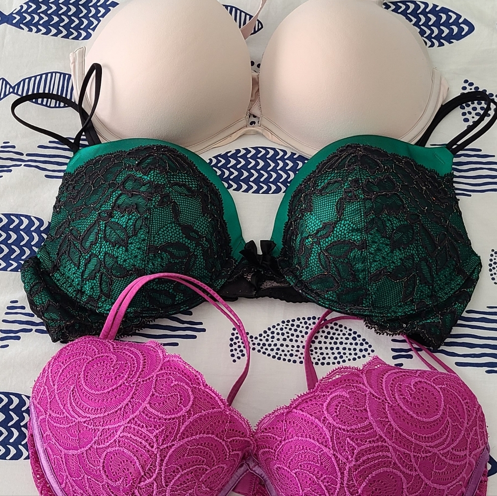 Victoria Secret bras. Three.